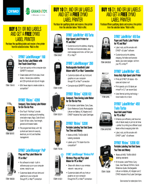 DYMO Label Printer Promotion Form