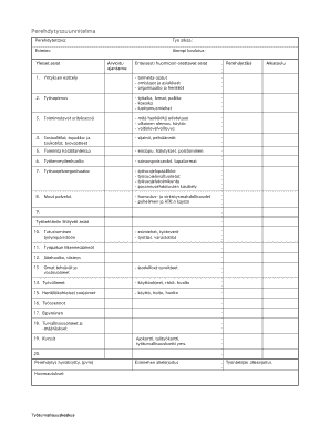 Perehdytyssuunnitelma Fill And Sign Printable Template Online