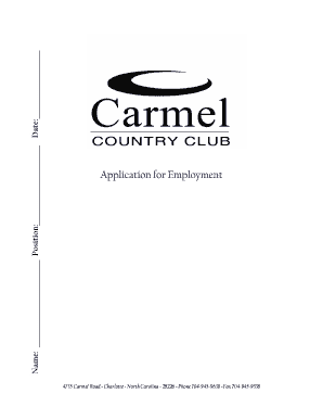 Application for Employment