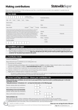 StatewideSuper Contribution Form