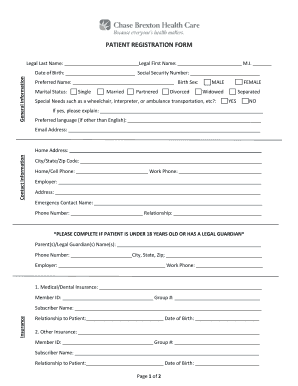 Patient Registration Form