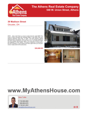 Ohio Residential Property Disclosure Form