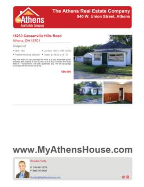 Ohio Residential Property Disclosure Form