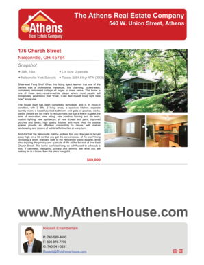 Ohio Residential Property Disclosure Form