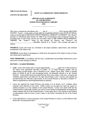 Master Lease Aviation Ground Lease - 2015doc