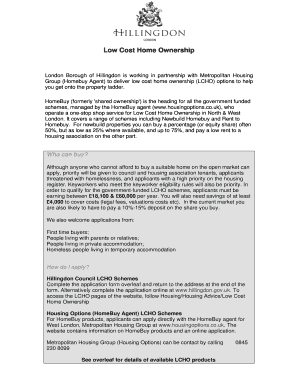 Low Cost Home Ownership Application