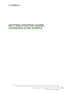 Getting started guide: facebook code sample - Ooyala Support Center