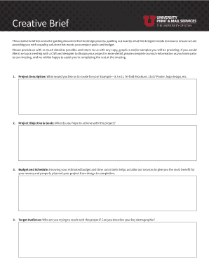 Creative Brief Form