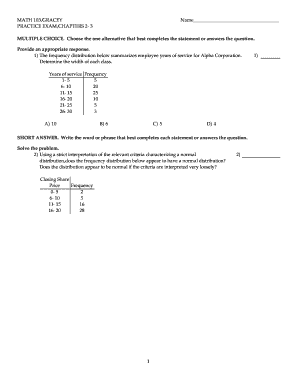 Math 103 Practice Exam