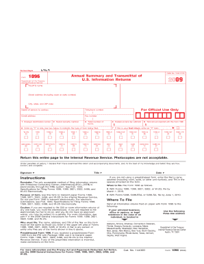 IRS Form 1096