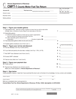 Illinois County Motor Fuel Tax Return
