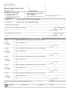 California Branch Office Application