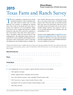 Texas Farm and Ranch Survey