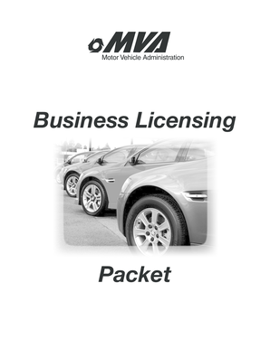 Maryland Vehicle Dealer License Application