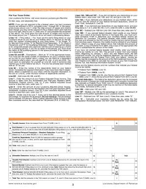 Louisiana Nonresident and Part-Year Resident Income Tax Return