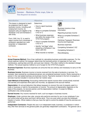 US Federal Business Income Reporting Guide