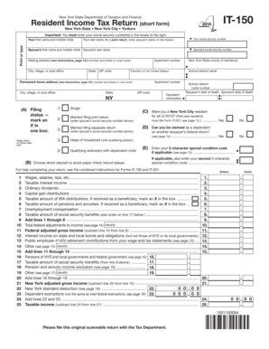 New York State Resident Income Tax Return