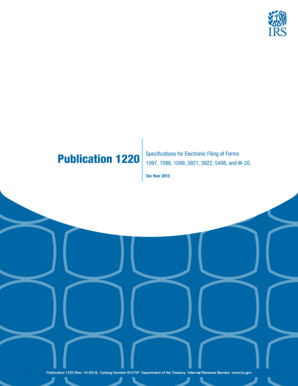 IRS Publication 1220 Electronic Filing Guide