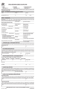 California Special Recognition License Plate Application