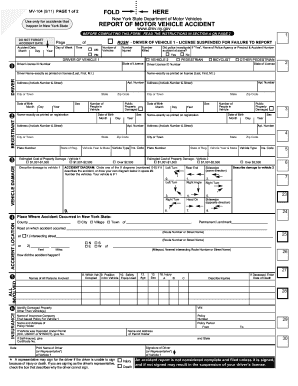 New York State Motor Vehicle Accident Report