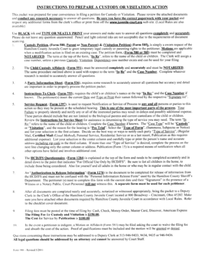 Ohio Petition for Custody or Shared Parenting