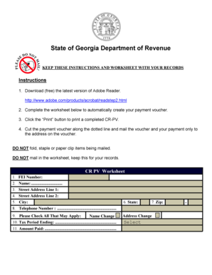Georgia Composite Return Payment Voucher