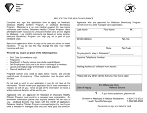 Delaware Medicaid Application Form