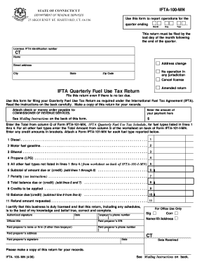 IFTA Quarterly Fuel Use Tax Return