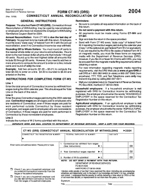 Connecticut Annual Reconciliation of Withholding