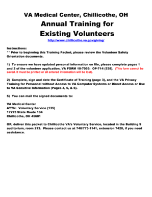 VA Volunteer Application Form