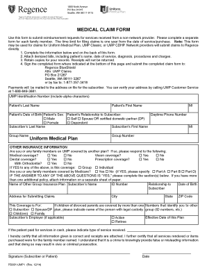 Medical Claim Form
