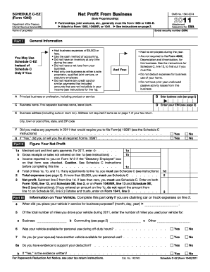 Schedule C-EZ Form 1040