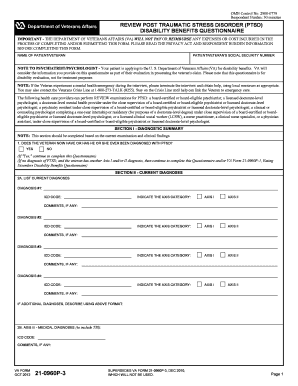 PTSD Disability Benefits Questionnaire