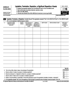 Schedule N Liquidation Form 990 or 990-EZ