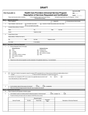 FCC Form HC-1 Health Care Providers Universal Service Program