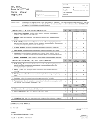 TLC Home Inspection Form