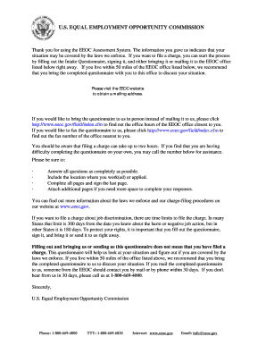 EEOC Intake Questionnaire