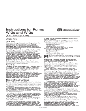 Instructions for Forms W-2c and W-3c