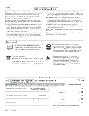 New York State Estimated Tax Payment Voucher