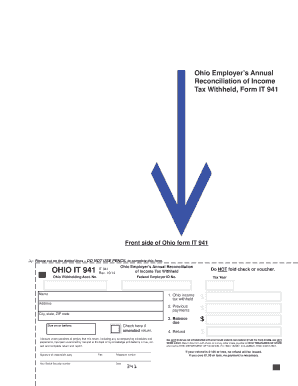 Ohio Employer’s Annual Reconciliation Form IT 941