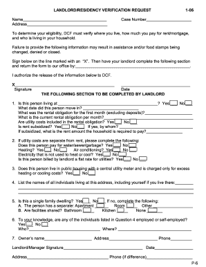 LANDLORD/RESIDENCY VERIFICATION REQUEST. LANDLORD/RESIDENCY VERIFICATION REQUEST