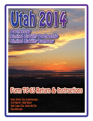 Utah Partnership Tax Return Form TC-65