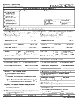 USCIS I-130 Petition for Alien Relative