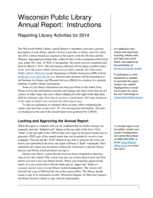 Wisconsin Public Library Annual Report
