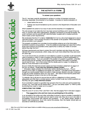 Activity Consent Form A1