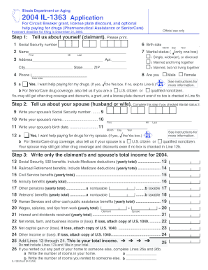 Illinois Circuit Breaker Grant Application