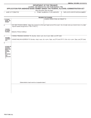Application for Amended Basic Permit under FAA Act