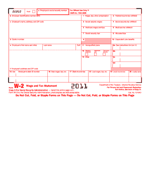 Form W-2 Wage and Tax Statement
