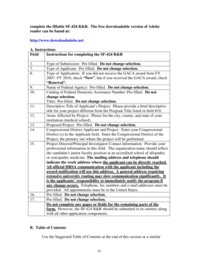 SF-424 R&R Application for Federal Assistance