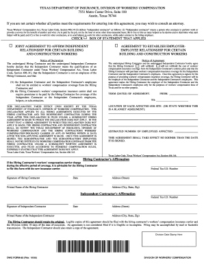 Texas Independent Contractor Agreement